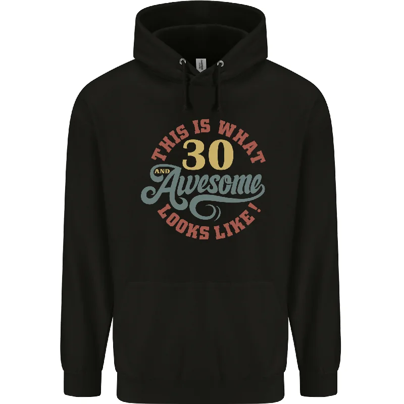30th Birthday 30 Year Old Awesome Looks Like Mens 80% Cotton Hoodie Hoodie with Crew Neck Simple Timeless 30th Birthday 30 Year Old Awesome Looks Like Mens 80% Cotton Hoodie Hoodie with Crew Neck Simple Timeless