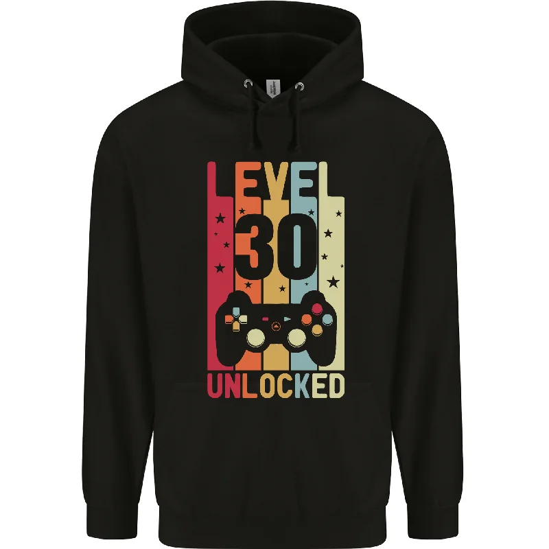 30th Birthday 30 Year Old Level Up Gaming Mens 80% Cotton Hoodie Hoodie with Turtle Neck Cozy Winter 30th Birthday 30 Year Old Level Up Gaming Mens 80% Cotton Hoodie Hoodie with Turtle Neck Cozy Winter