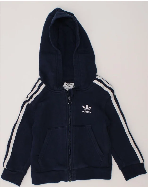 ADIDAS Boys Zip Hoodie Sweater 3-4 Years Navy Blue Cotton Hoodie with Button Classic Timeless ADIDAS Boys Zip Hoodie Sweater 3-4 Years Navy Blue Cotton Hoodie with Button Classic Timeless