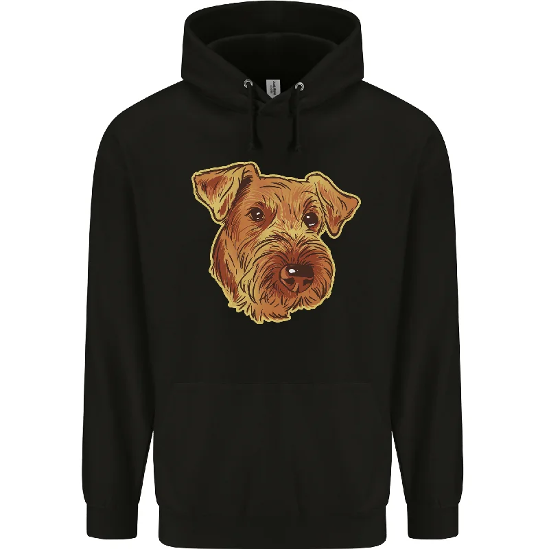 An Airedale Terrier Waterside Bingley Dog Mens 80% Cotton Hoodie