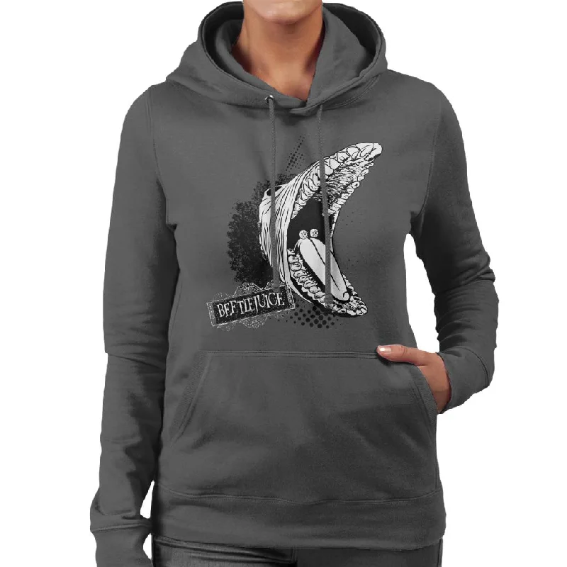 Beetlejuice Barbara Transformed Women's Hooded Sweatshirt Hoodie with Double Zipper Versatile Adjustable Beetlejuice Barbara Transformed Women's Hooded Sweatshirt Hoodie with Double Zipper Versatile Adjustable