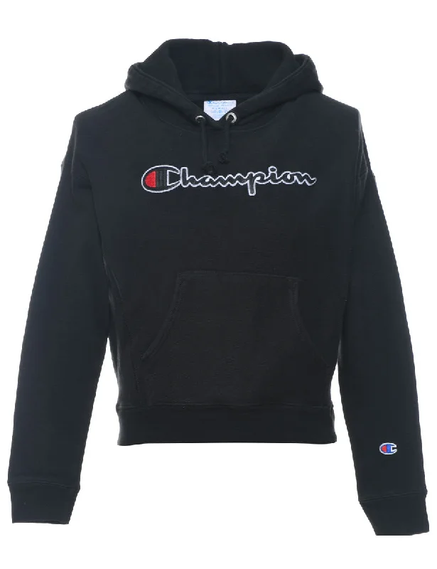 Black Reverse Weave Champion Hoodie - XS