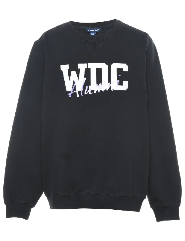 Black WDC Alumni Printed Sweatshirt - L