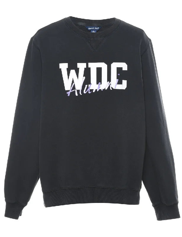 Black WDC Alumni Printed Sweatshirt - M