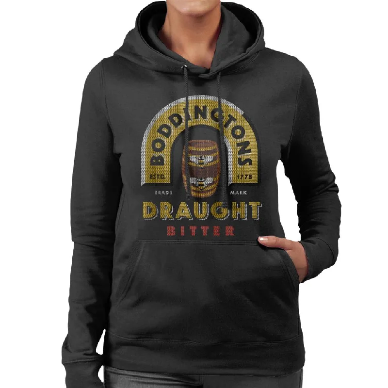 Boddingtons Christmas Draught Bitter Women's Hooded Sweatshirt Hoodie with Zipper Versatile Modern Boddingtons Christmas Draught Bitter Women's Hooded Sweatshirt Hoodie with Zipper Versatile Modern