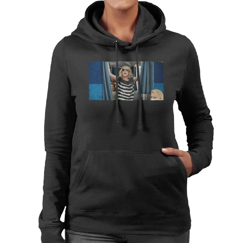 Bridesmaids Annie Airplane Freakout Women's Hooded Sweatshirt Hoodie with Hem Drawcord Adjustable Customizable Bridesmaids Annie Airplane Freakout Women's Hooded Sweatshirt Hoodie with Hem Drawcord Adjustable Customizable