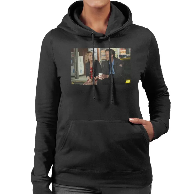 Bridesmaids Annie And Rhodes Drinking Coffee Women's Hooded Sweatshirt Hoodie with Snap Buttons Easy Quick Bridesmaids Annie And Rhodes Drinking Coffee Women's Hooded Sweatshirt Hoodie with Snap Buttons Easy Quick