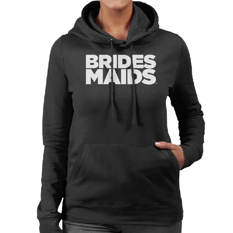 Bridesmaids Logo Bold Women's Hooded Sweatshirt Hoodie with Pocket Utility Practical Bridesmaids Logo Bold Women's Hooded Sweatshirt Hoodie with Pocket Utility Practical