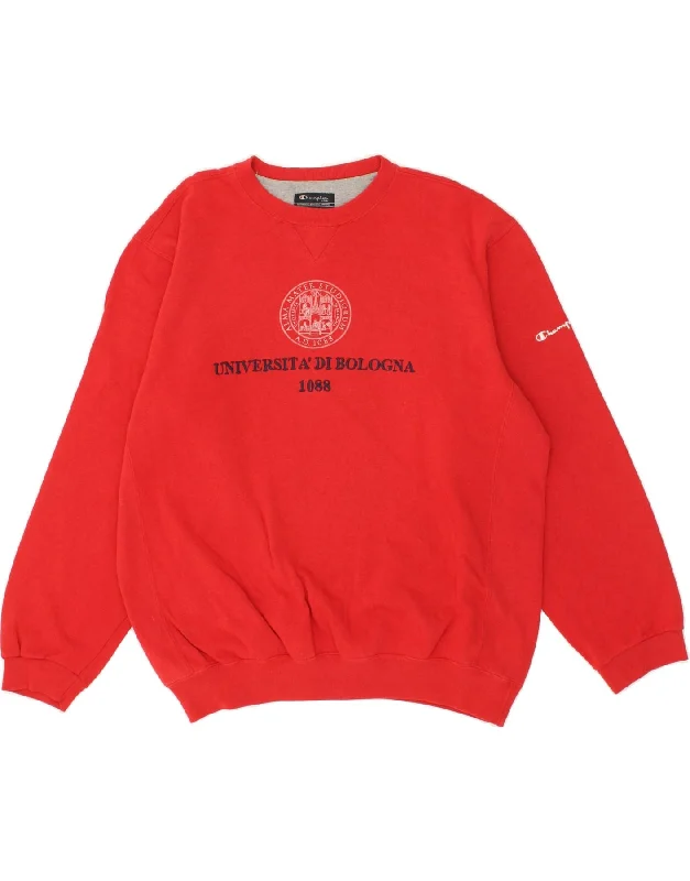 CHAMPION Mens Graphic Sweatshirt Jumper Large Red Cotton Hoodie with Camouflage Military Edgy CHAMPION Mens Graphic Sweatshirt Jumper Large Red Cotton Hoodie with Camouflage Military Edgy