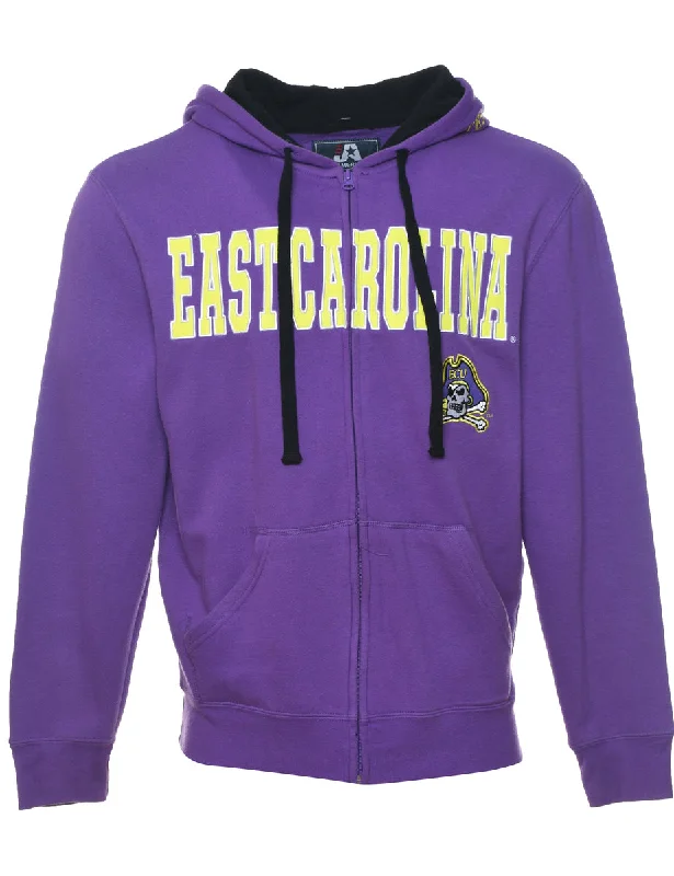 East Carolina Embroidered Zip-Front ECU Sweatshirt - S