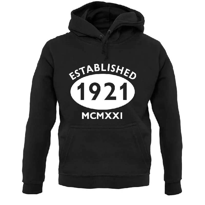 Established 1921 Roman Numerals Unisex Hoodie