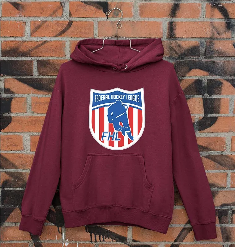 Federal Hockey League Unisex Hoodie for Men/Women