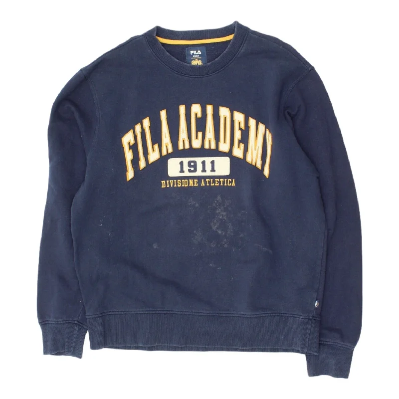 Fila Academy Divisione Atletica Mens Navy Sweatshirt | Vintage Sportswear VTG