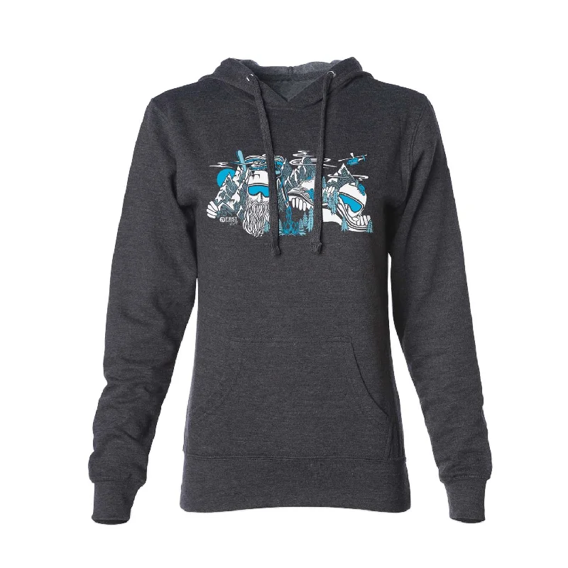 First Descents Silverton Fleece Hoodie | Heather Grey Hoodie with Reflective Safety Nightwear First Descents Silverton Fleece Hoodie | Heather Grey Hoodie with Reflective Safety Nightwear