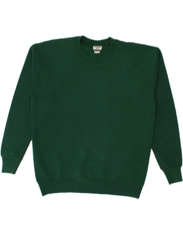 LEE Mens Heavyweight Sweatshirt Jumper Large Green Cotton