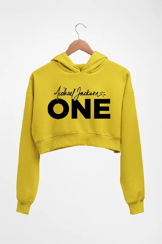 Michael Jackson Crop HOODIE FOR WOMEN Hoodie with Pastel Soft Subtle