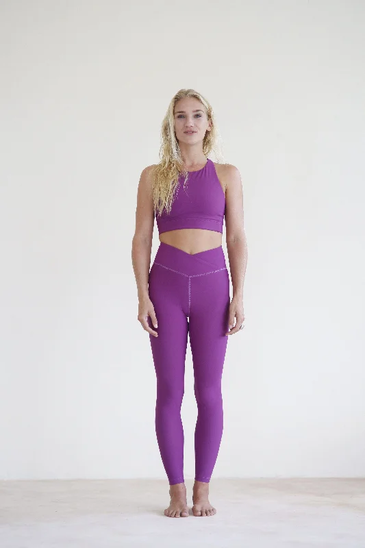 Goddess Suede Leggings Bougainvillea Fashionable Floral Active Leggings