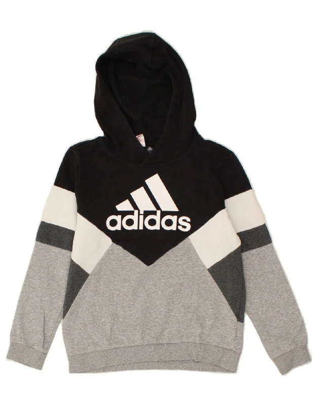NIKE Boys Graphic Hoodie Jumper 11-12 Years Grey Colourblock Cotton Hoodie with Snap Buttons Easy Quick NIKE Boys Graphic Hoodie Jumper 11-12 Years Grey Colourblock Cotton Hoodie with Snap Buttons Easy Quick