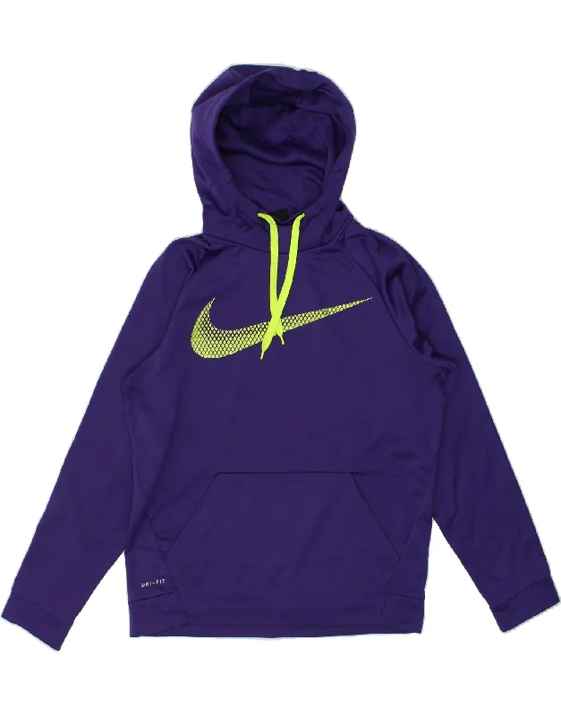 NIKE Mens Dri Fit Graphic Hoodie Jumper Medium Purple Polyester Hoodie with Drawcord Adjustable Secure NIKE Mens Dri Fit Graphic Hoodie Jumper Medium Purple Polyester Hoodie with Drawcord Adjustable Secure