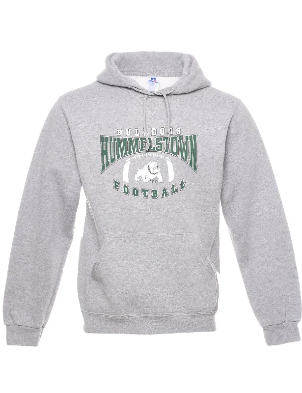 Russell Athletic Printed Light Grey Bulldogs Sweatshirt - S