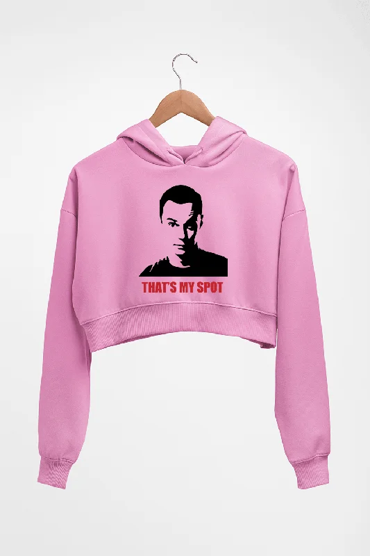 Sheldon Cooper That's My Spot Crop HOODIE FOR WOMEN Hoodie with Drawcord Adjustable Secure Sheldon Cooper That's My Spot Crop HOODIE FOR WOMEN Hoodie with Drawcord Adjustable Secure