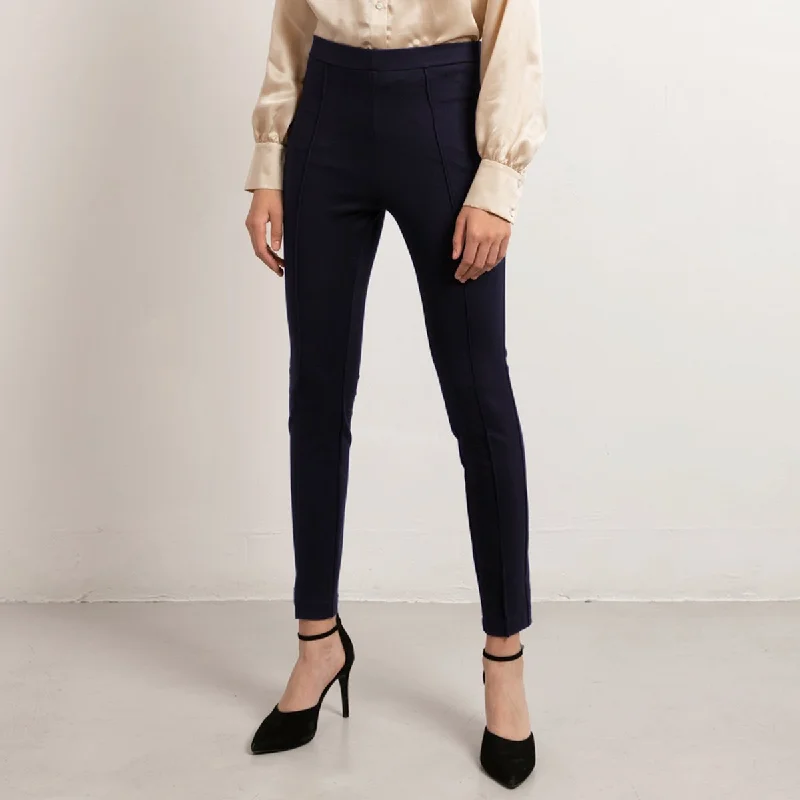Punta di Roma Leggings Navy Trendy Adjustable Waist Leggings