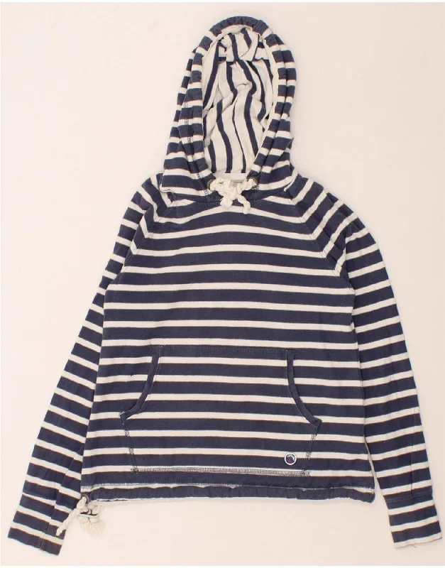SUPERDRY Womens Oversized Hoodie Jumper UK 14 Medium Navy Blue Striped Hooded Sweatshirt Casual Wear Street Style SUPERDRY Womens Oversized Hoodie Jumper UK 14 Medium Navy Blue Striped Hooded Sweatshirt Casual Wear Street Style