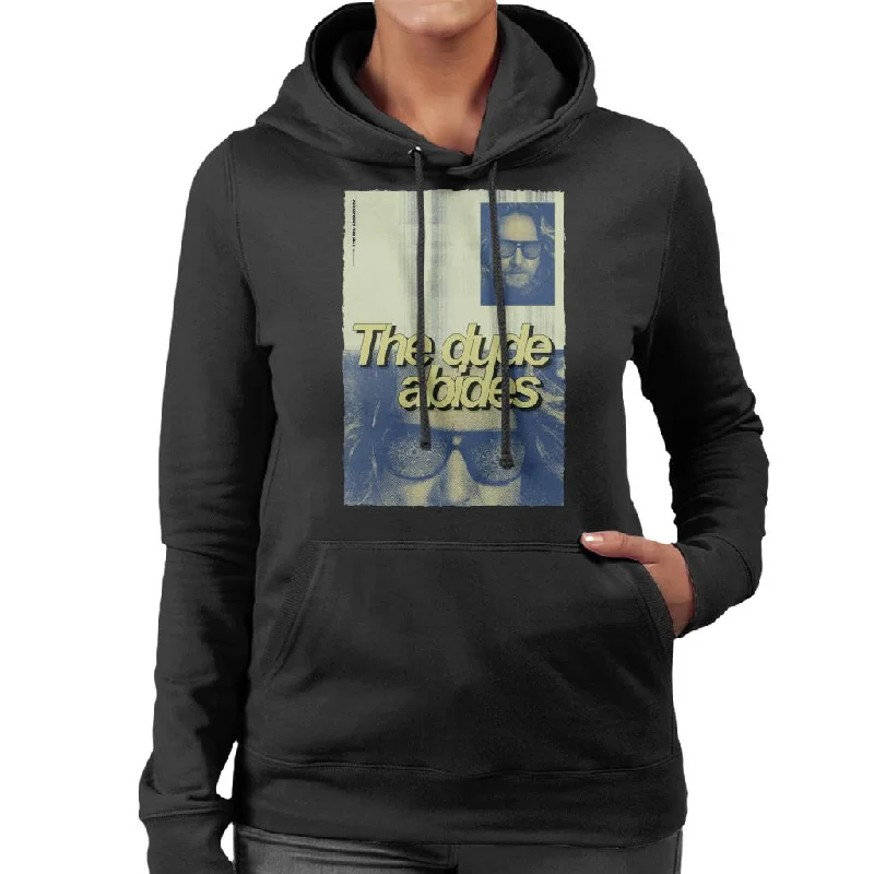 The Big Lebowski The Dude Abides Poster Women's Hooded Sweatshirt Hoodie with Frayed Bohemian Relaxed The Big Lebowski The Dude Abides Poster Women's Hooded Sweatshirt Hoodie with Frayed Bohemian Relaxed
