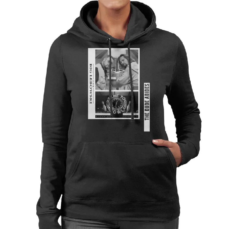 The Big Lebowski The Dude And Walter Time To Bowl Women's Hooded Sweatshirt Hoodie with Toggle Buttons Decorative Unique The Big Lebowski The Dude And Walter Time To Bowl Women's Hooded Sweatshirt Hoodie with Toggle Buttons Decorative Unique