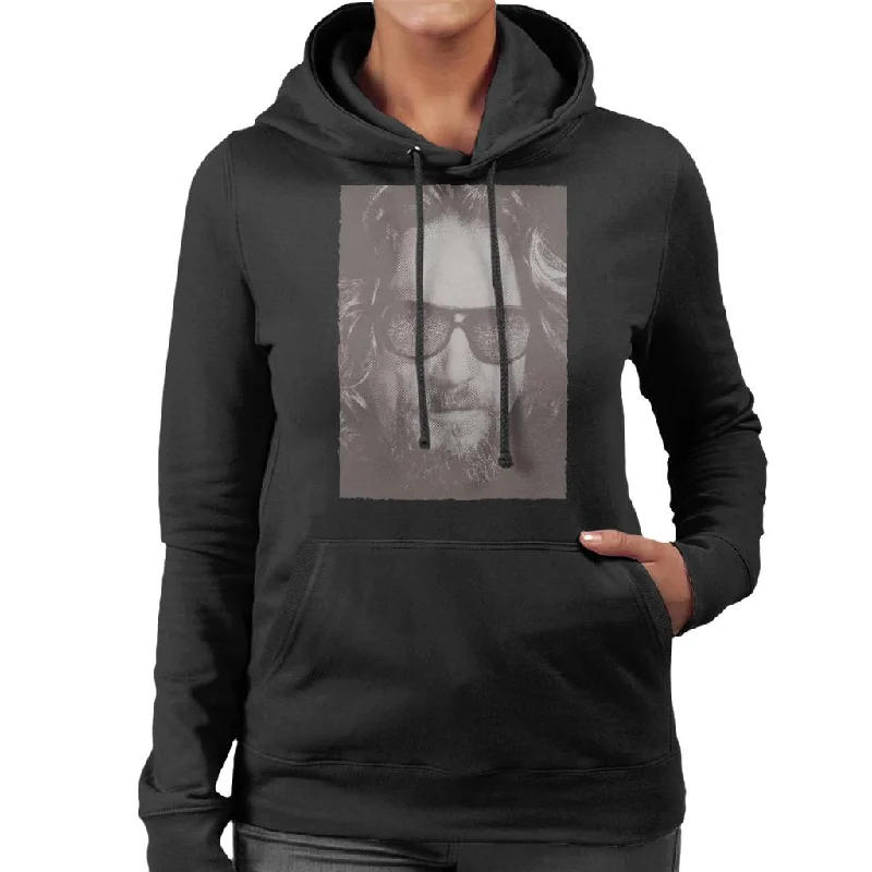 The Big Lebowski The Dude Face Carpet Shades Nostalgia Women's Hooded Sweatshirt Hoodie with Lace Feminine Delicate The Big Lebowski The Dude Face Carpet Shades Nostalgia Women's Hooded Sweatshirt Hoodie with Lace Feminine Delicate