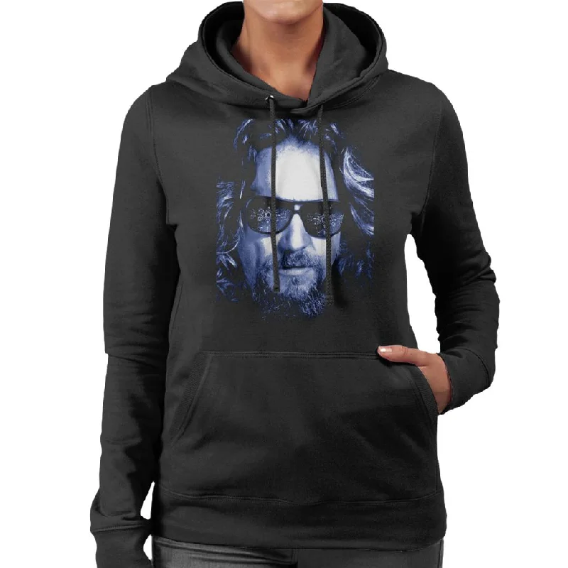 The Big Lebowski The Dude Face Cold Filter Women's Hooded Sweatshirt Hoodie with Belted Waist Structured Tailored The Big Lebowski The Dude Face Cold Filter Women's Hooded Sweatshirt Hoodie with Belted Waist Structured Tailored