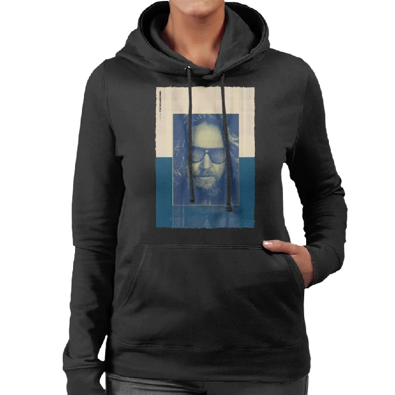 The Big Lebowski The Dude Face Nostalgia Women's Hooded Sweatshirt Hoodie with Monochrome Minimalist Simple The Big Lebowski The Dude Face Nostalgia Women's Hooded Sweatshirt Hoodie with Monochrome Minimalist Simple