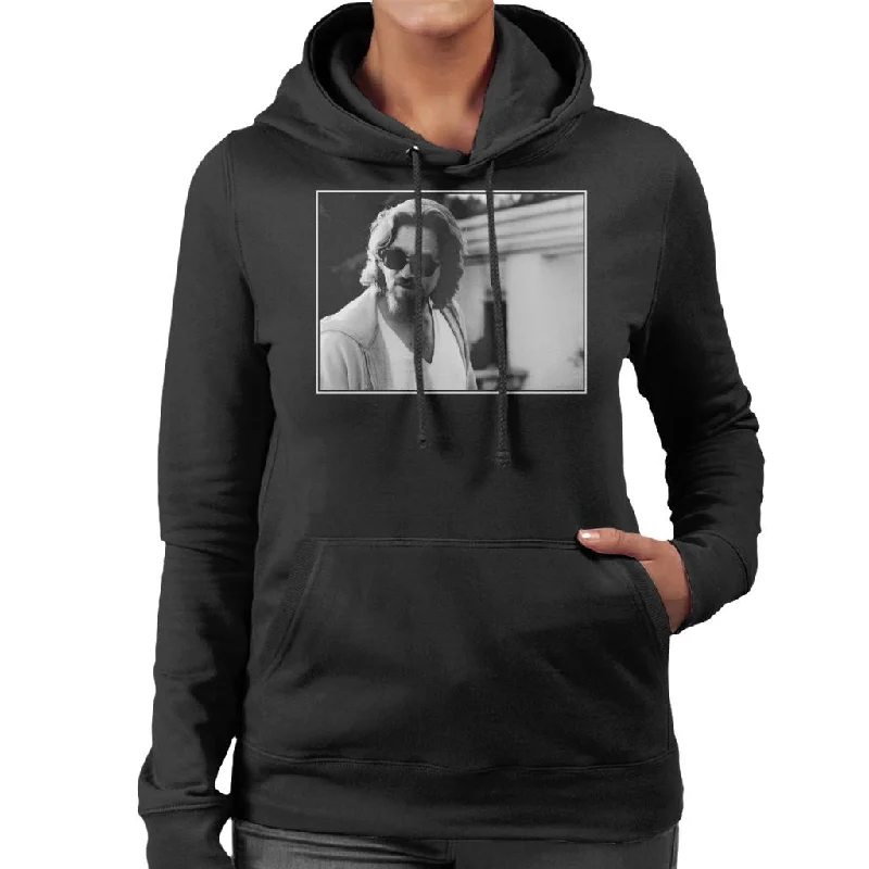 The Big Lebowski The Dude Outside His House Women's Hooded Sweatshirt Hoodie with Puffed Sleeves Voluminous Trendy The Big Lebowski The Dude Outside His House Women's Hooded Sweatshirt Hoodie with Puffed Sleeves Voluminous Trendy