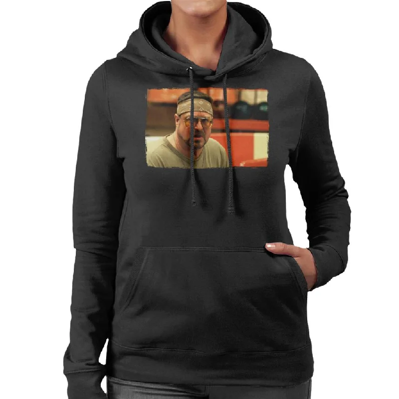 The Big Lebowski Walter Sobchak Sweatband Women's Hooded Sweatshirt Hoodie with Sequins Glamorous Eye-catching The Big Lebowski Walter Sobchak Sweatband Women's Hooded Sweatshirt Hoodie with Sequins Glamorous Eye-catching