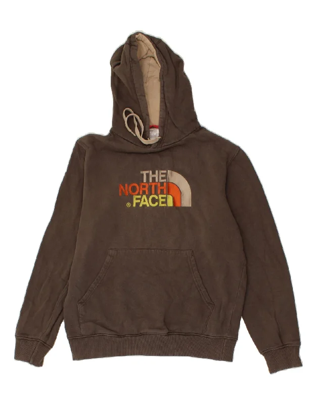 THE NORTH FACE Mens Graphic Hoodie Jumper Medium Brown Cotton Hoodie with Cropped Fit Short Trendy THE NORTH FACE Mens Graphic Hoodie Jumper Medium Brown Cotton Hoodie with Cropped Fit Short Trendy