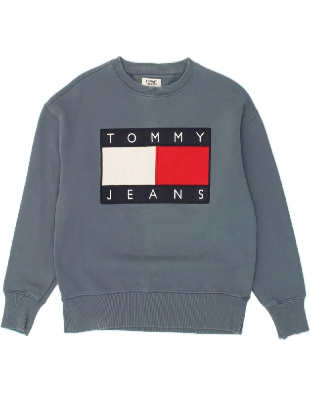 TOMMY HILFIGER Mens Graphic Sweatshirt Jumper Small Grey Cotton Hooded Sweatshirt Casual Wear Street Style TOMMY HILFIGER Mens Graphic Sweatshirt Jumper Small Grey Cotton Hooded Sweatshirt Casual Wear Street Style