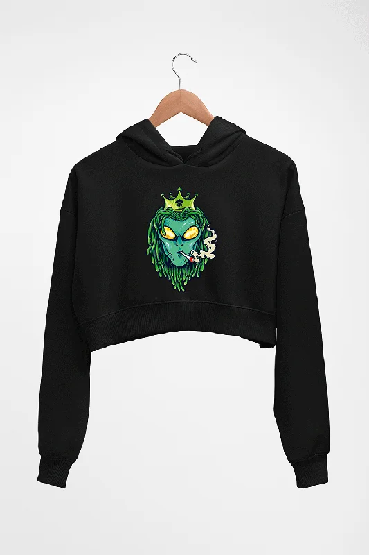 Weed Monster Crop HOODIE FOR WOMEN Hoodie with Logo Branding Identity