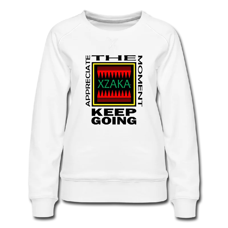 XZAKA Women "Appreciate The Moment" Motivational Sweatshirt - W1206 Hoodie with Magnetic Closure Innovative Modern XZAKA Women "Appreciate The Moment" Motivational Sweatshirt - W1206 Hoodie with Magnetic Closure Innovative Modern