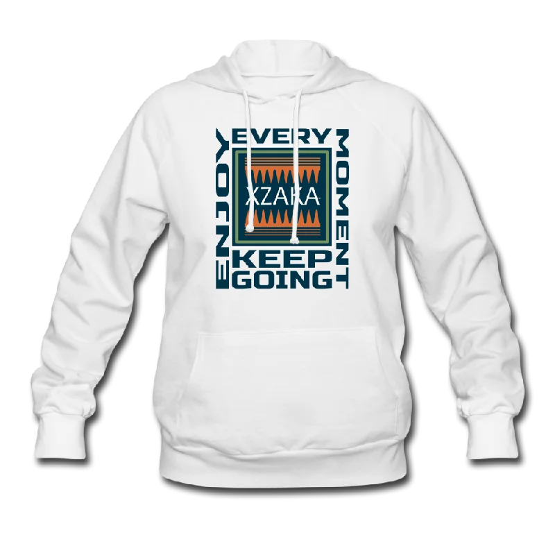 XZAKA Women "Enjoy Every Moment" Motivational Hoodie - W1254 Hoodie with V-Neck Classic Versatile XZAKA Women "Enjoy Every Moment" Motivational Hoodie - W1254 Hoodie with V-Neck Classic Versatile