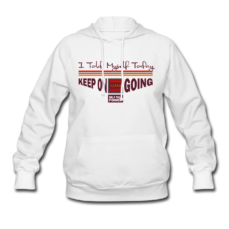 XZAKA Women "Keep On Going" Self Talk Motivational Hoodie - W1262 Hoodie with High-Low Hem Asymmetrical Trendy XZAKA Women "Keep On Going" Self Talk Motivational Hoodie - W1262 Hoodie with High-Low Hem Asymmetrical Trendy