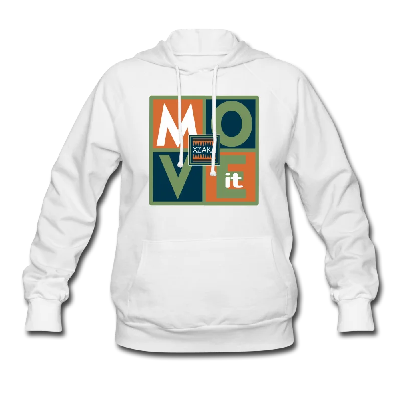 XZAKA Women "Move It" Motivational Hoodie - W1264 Hoodie with Hem Fringe Bohemian Relaxed XZAKA Women "Move It" Motivational Hoodie - W1264 Hoodie with Hem Fringe Bohemian Relaxed