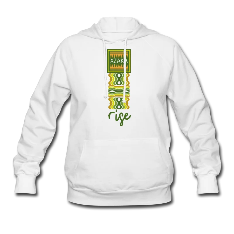 XZAKA Women "RISE" Motivational Hoodie -W1306 Hoodie with High-Low Hem Asymmetrical Trendy XZAKA Women "RISE" Motivational Hoodie -W1306 Hoodie with High-Low Hem Asymmetrical Trendy