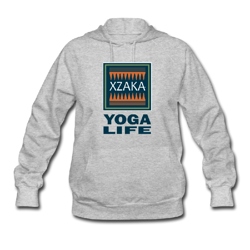 XZAKA Women "Yoga Life" Motivational Hoodie - W1271 Hoodie with Fur Luxurious Winter XZAKA Women "Yoga Life" Motivational Hoodie - W1271 Hoodie with Fur Luxurious Winter