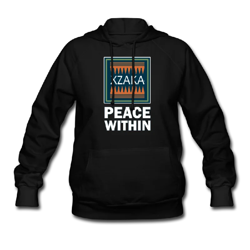 XZAKA Women "Peace Within"Motivational Hoodie - W1251 Hoodie with Pattern Geometric Abstract XZAKA Women "Peace Within"Motivational Hoodie - W1251 Hoodie with Pattern Geometric Abstract