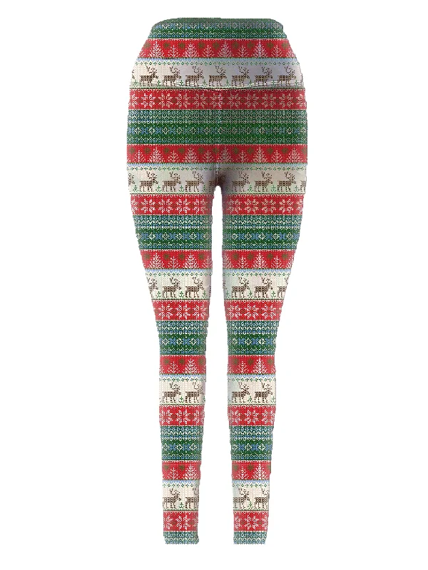 2024 Holiday Leggings (2nd Run) Fashionable Full-Length Active Leggings