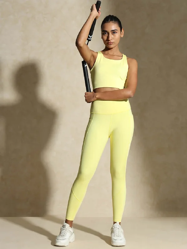 Candyfloss Yellow High Impact Action Bra & Aura Leggings Cozy Mid-Rise Workout Leggings Candyfloss Yellow High Impact Action Bra & Aura Leggings Cozy Mid-Rise Workout Leggings
