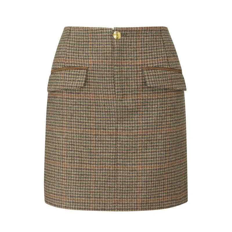 Alan Paine Surrey Tweed Ladies Skirt - Sycamore corduroy skirt textured