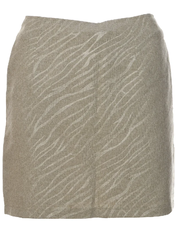 Animal Print Pencil Skirt - XS silk skirt elegant