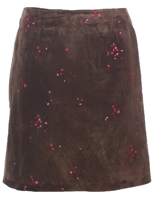 Ann Taylor A-line Skirt - S velvet skirt sumptuous