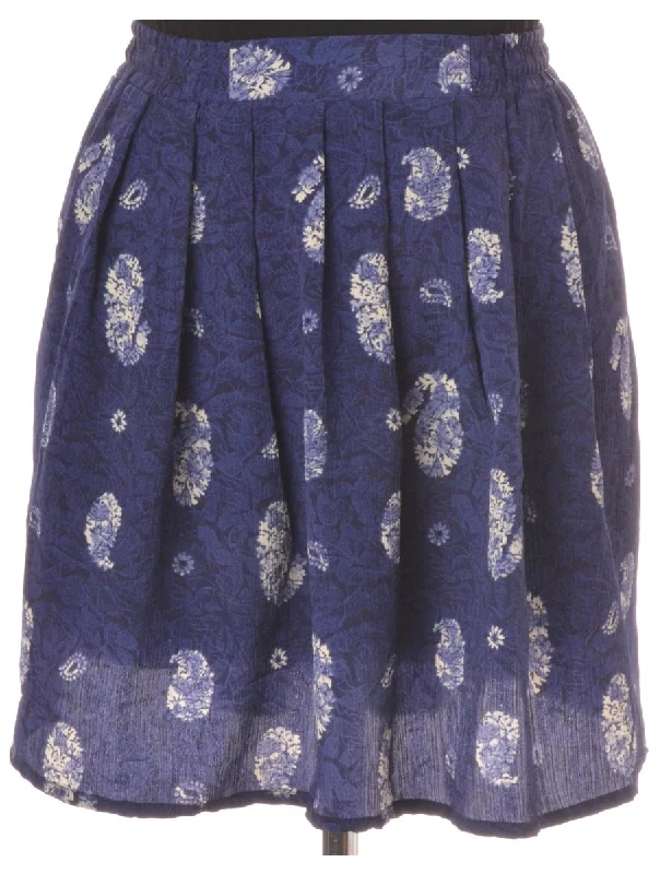 Beyond Retro Label Amy Short Skirt Navy With An Elasticized Back cashmere skirt fine Beyond Retro Label Amy Short Skirt Navy With An Elasticized Back cashmere skirt fine